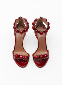 Bombe 90 Leather Sandals - Reflex Red
