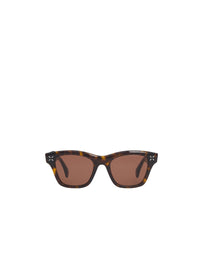 Lunettes de soleil rectangulaires - Havane & Marron