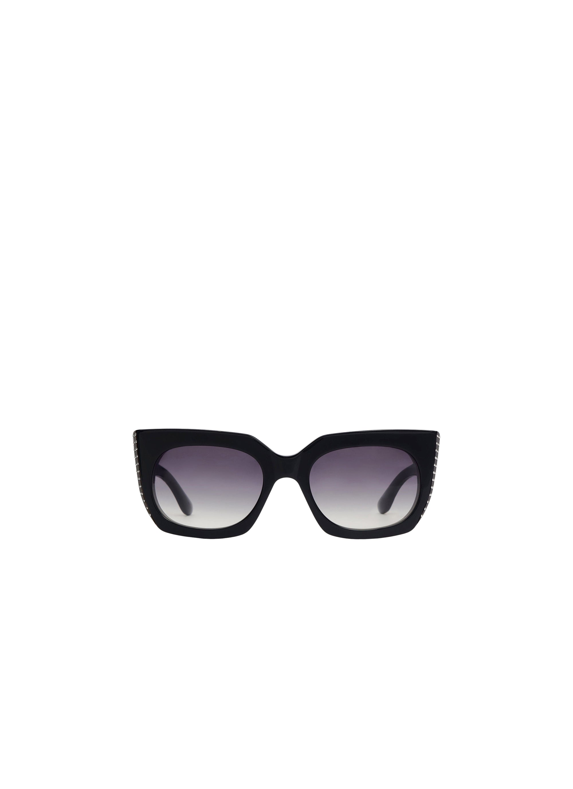 Lunettes de soleil carrées - Noir & Gris