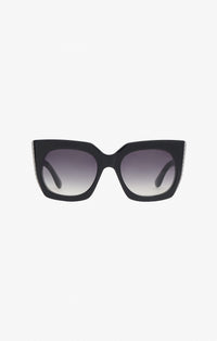 Lunettes de soleil carrées - Noir & Gris