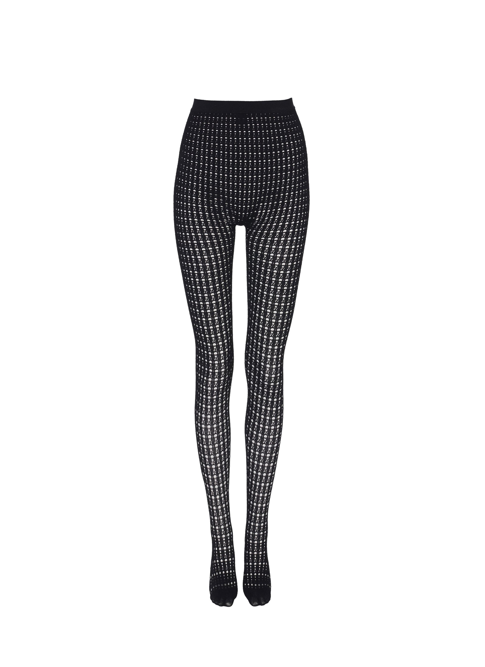 Collant Vienne ajouré - Noir Alaïa