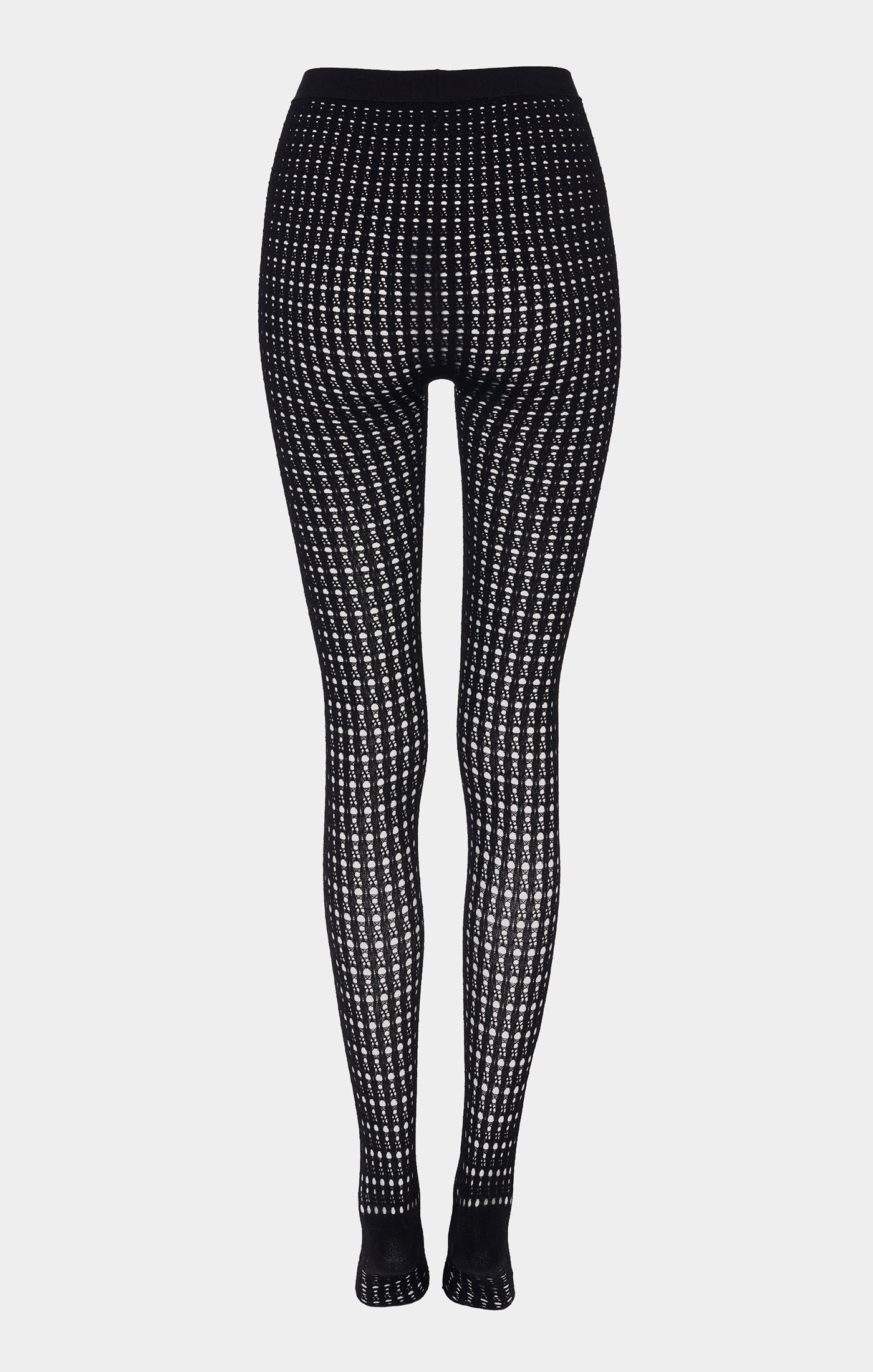 Collant Vienne ajouré - Noir Alaïa