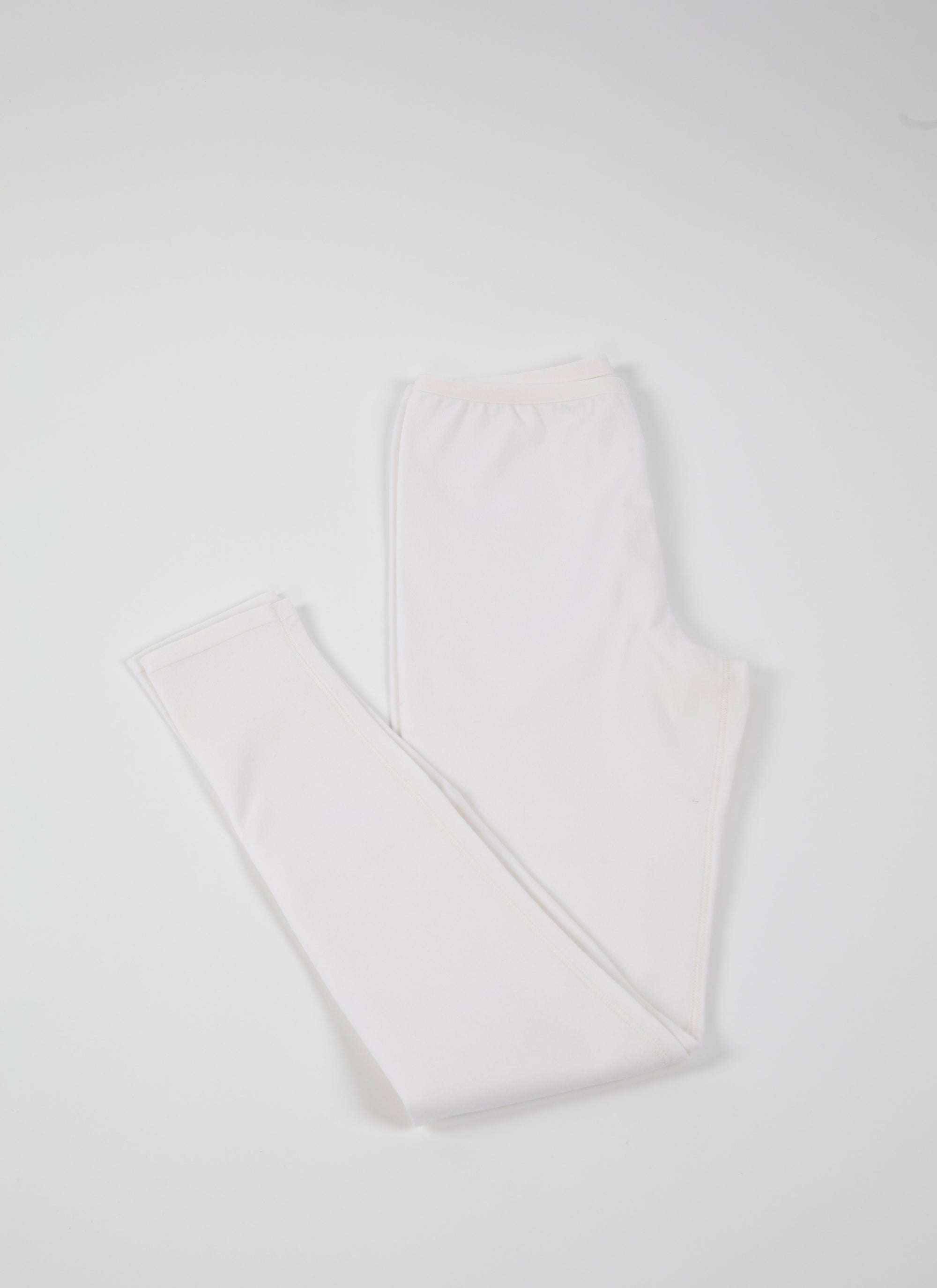 Legging long en laine - Blanc Nacre