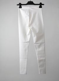 Legging long en laine - Blanc Nacre