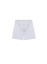 High waist stretch shorts - White