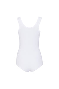 Body col carré classique sans manches - Blanc Optique