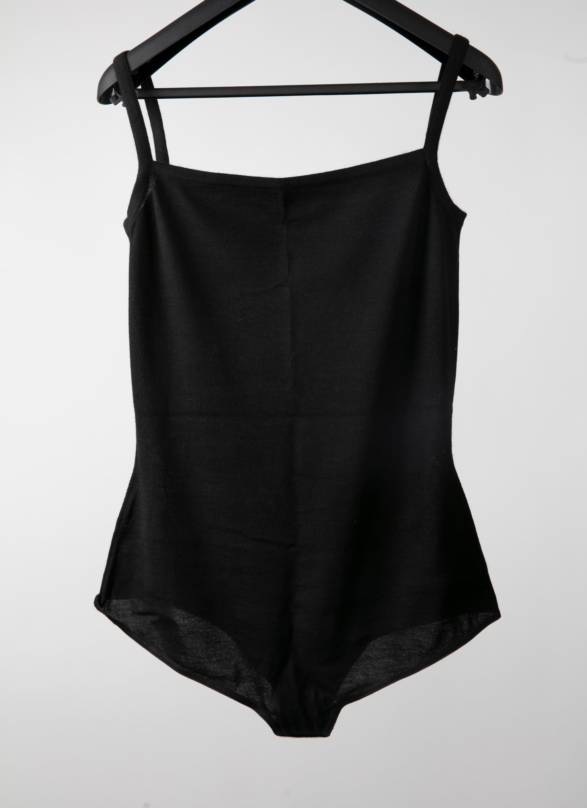 Body bretelles en cachemire - Noir
