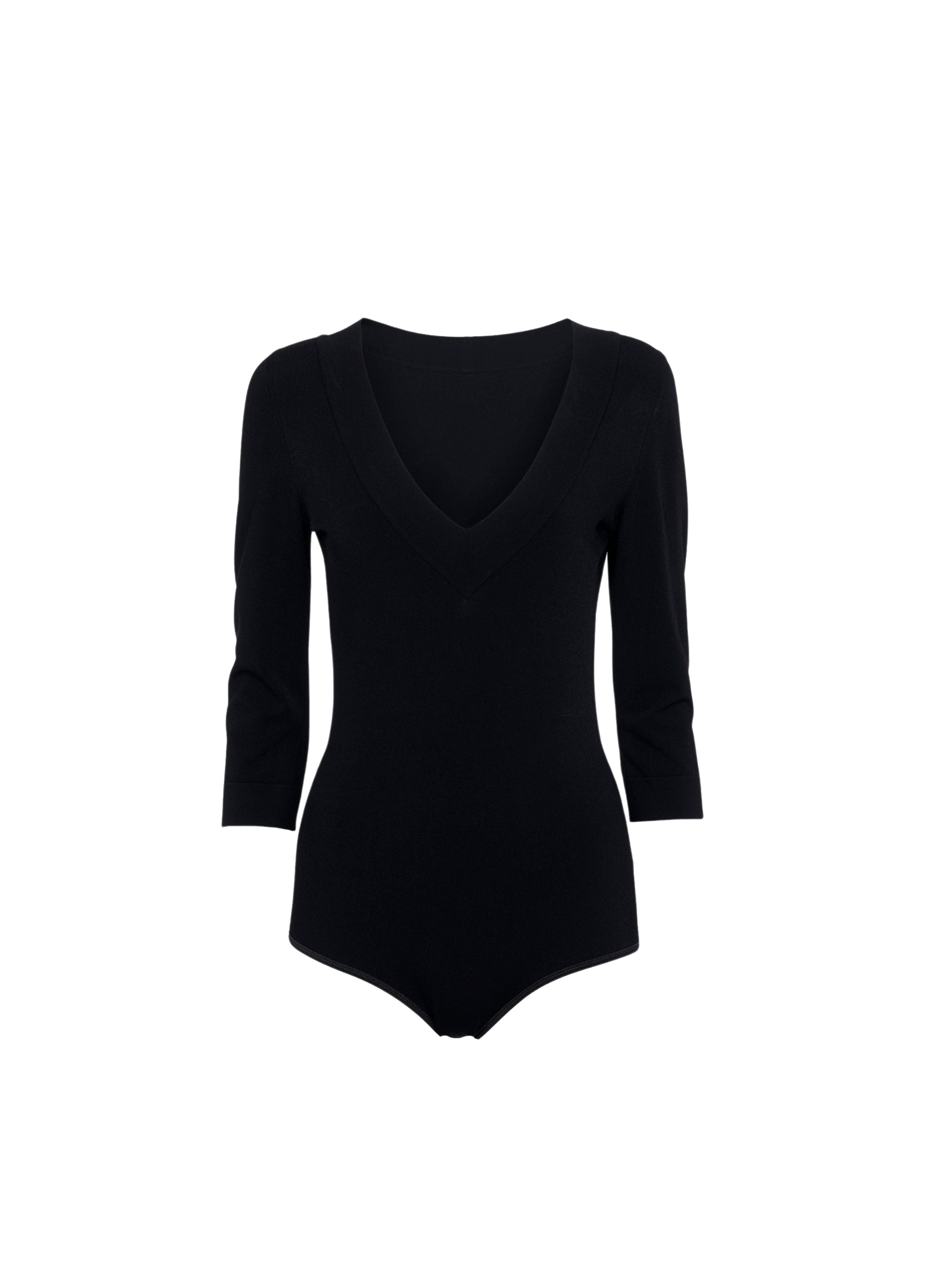 Body manche 3/4 - Noir