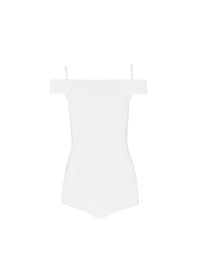 Body à épaules nues - Blanc Optique