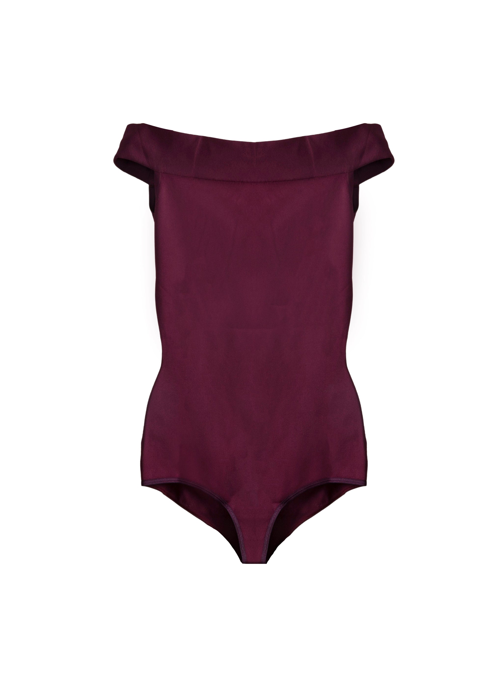 Body à épaules nues - Grenat