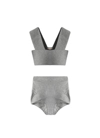Cashmere set - Heather grey