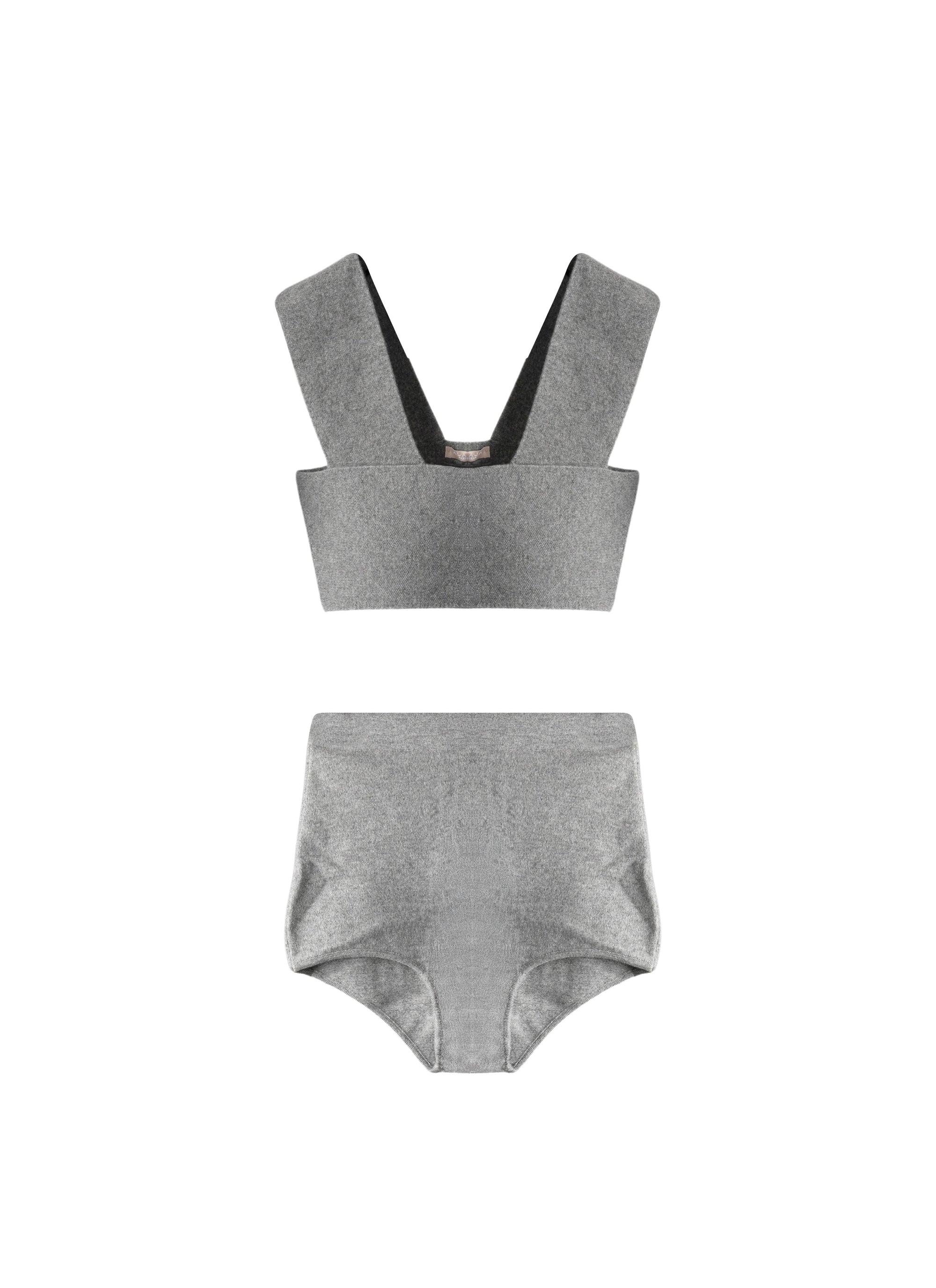 Cashmere set - Heather grey