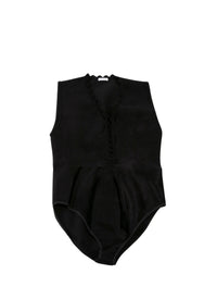 Body sans manches ajouré - Noir Alaia