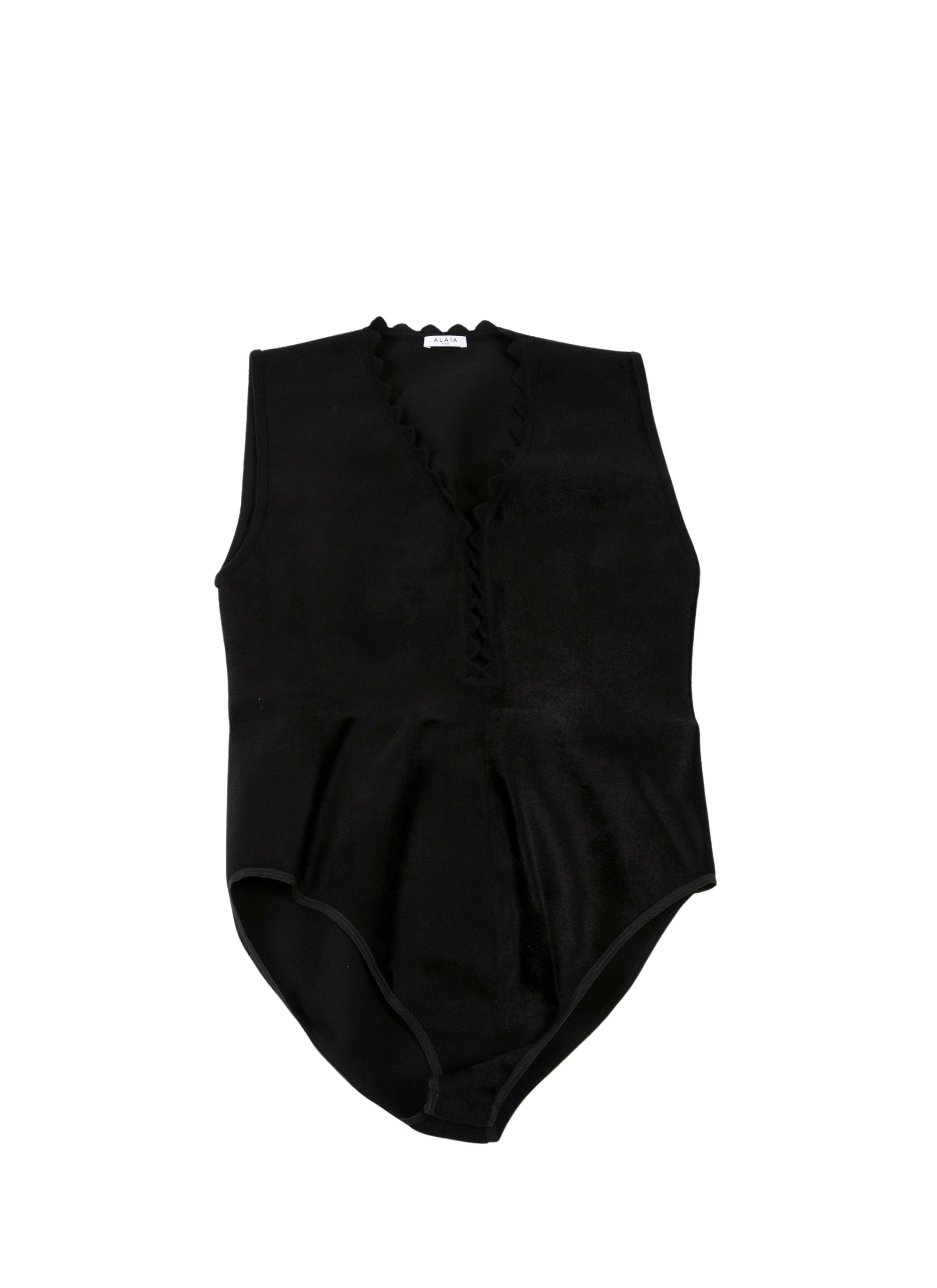 Body sans manches ajouré - Noir Alaia