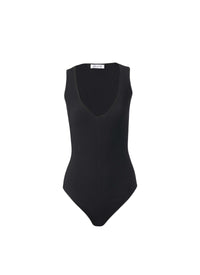 Body cotelé sans manches - Noir Alaïa