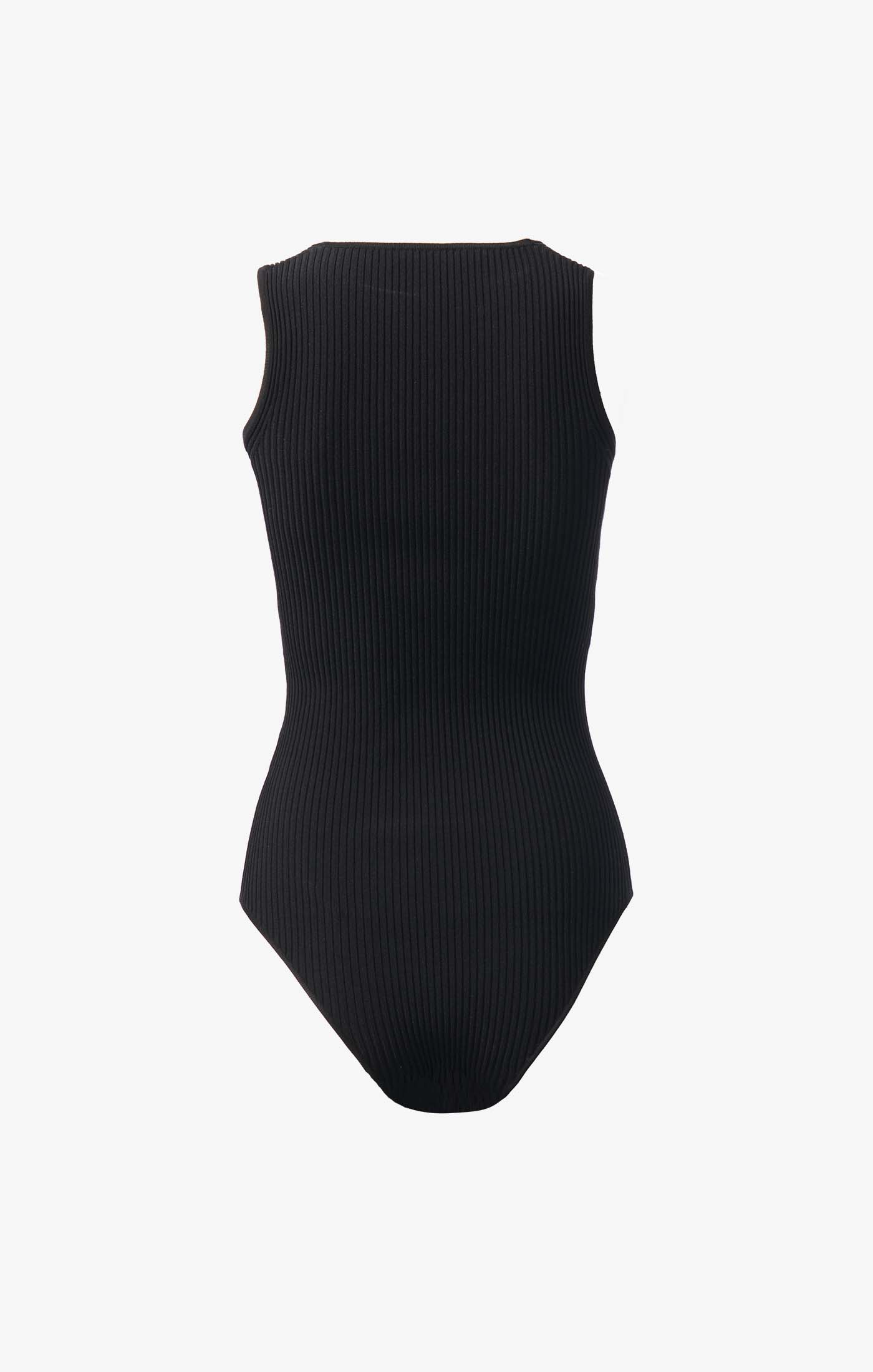 Body cotelé sans manches - Noir Alaïa