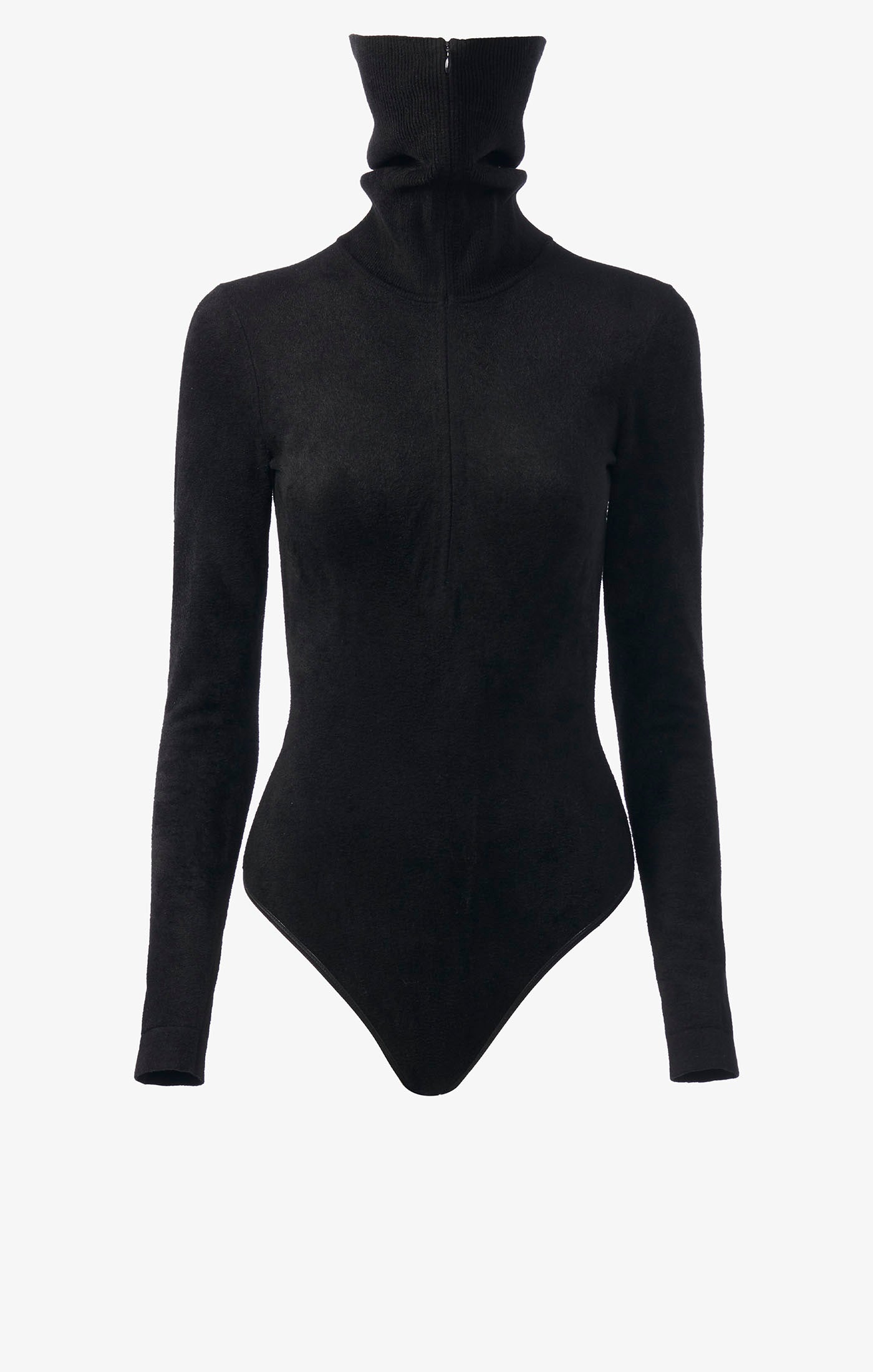 Body zip en velours à manches longues - Noir Alaïa