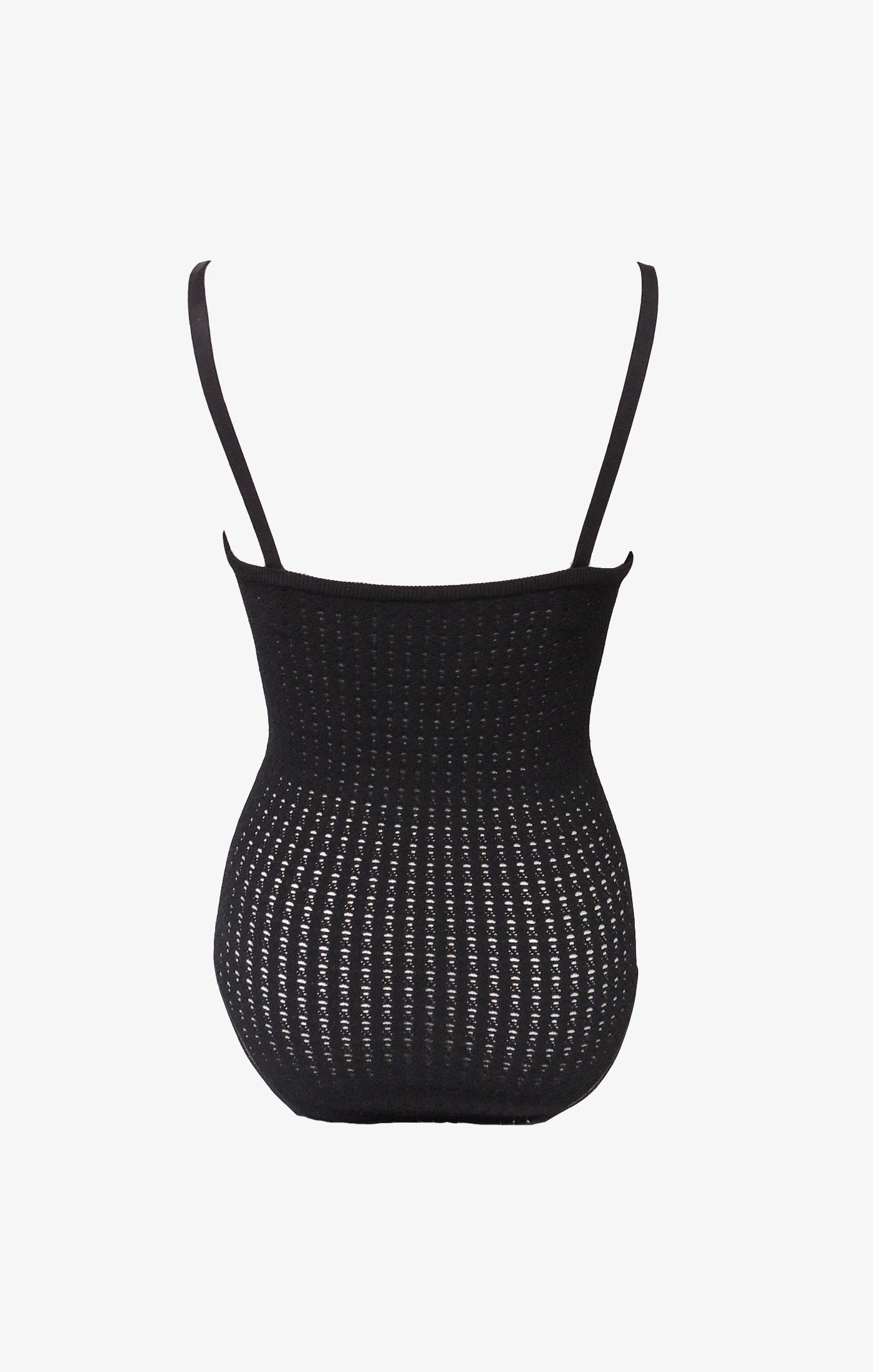 Body à fines bretelles Vienne - Noir Alaïa