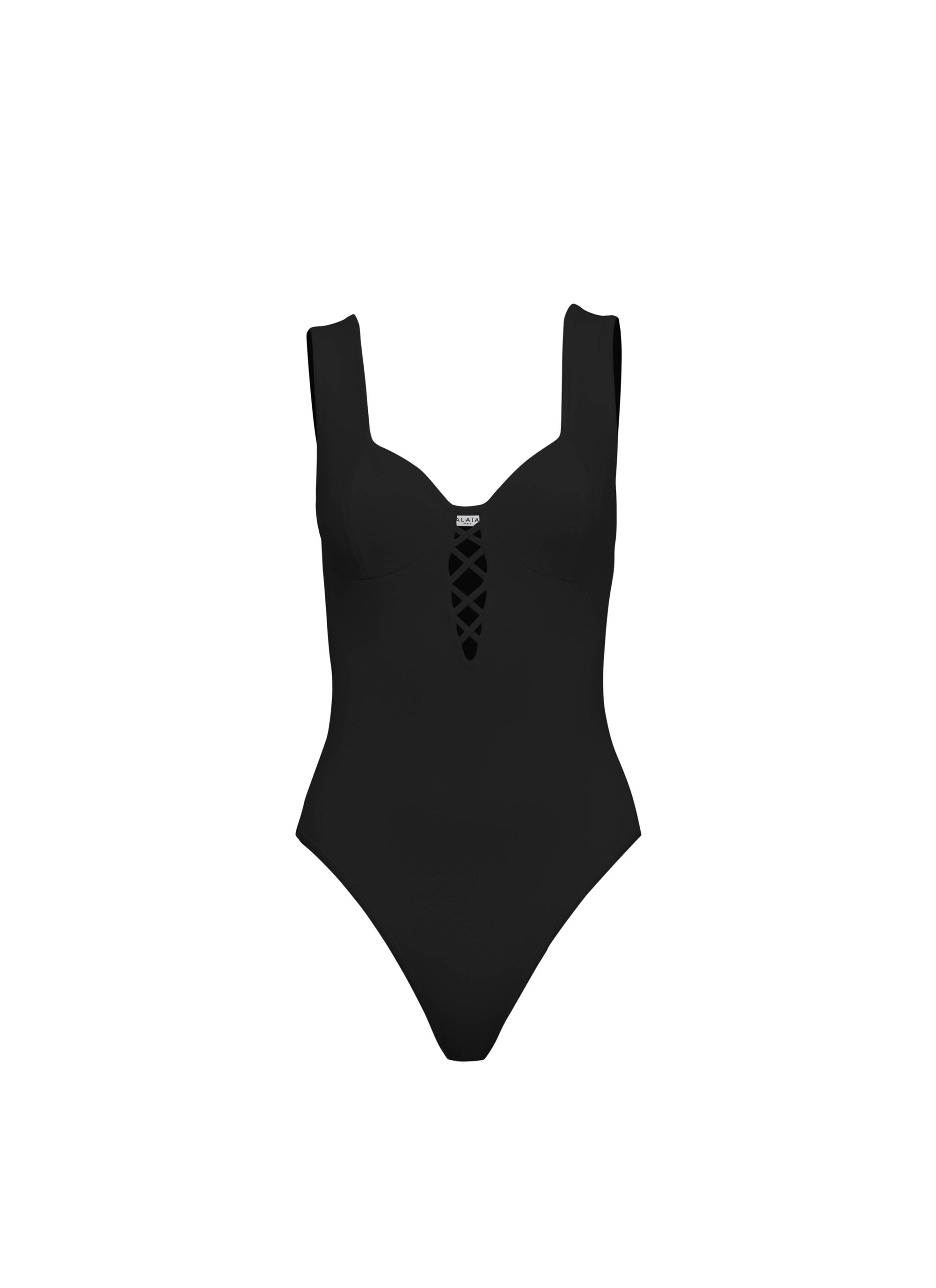 Body corset seconde peau - Noir Alaïa