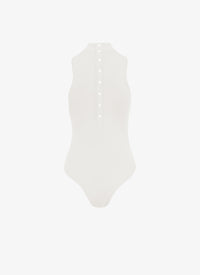 Body stretch sans manches - Blanc Optique