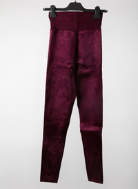 Legging velours - Grenat
