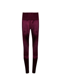 Legging in wool blend - Garnet