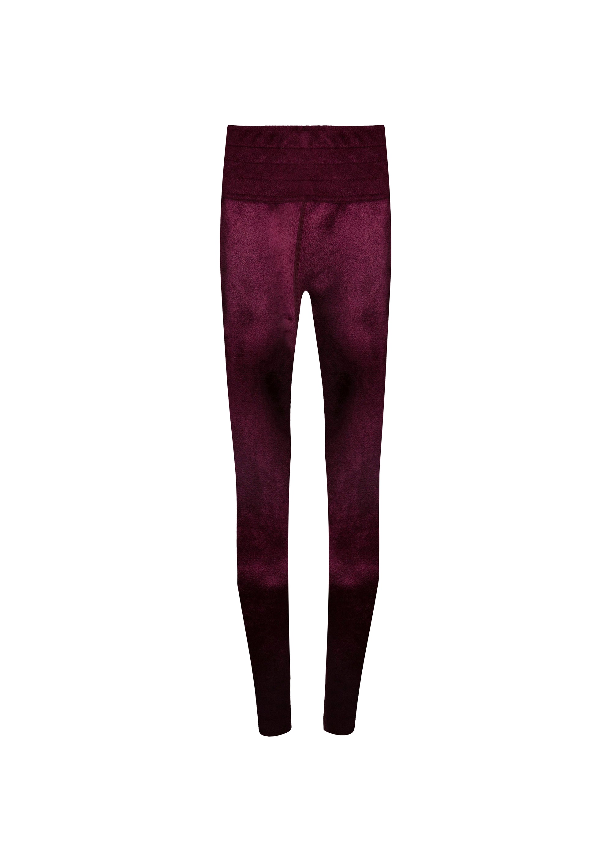 Legging in wool blend - Garnet