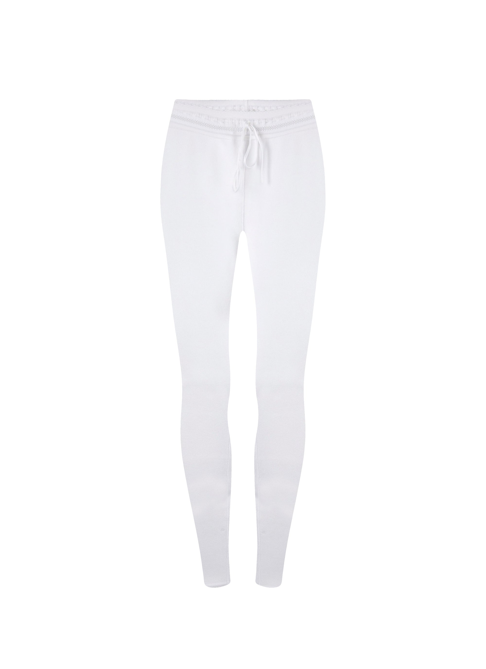 Legging à cordons de serrage - Blanc