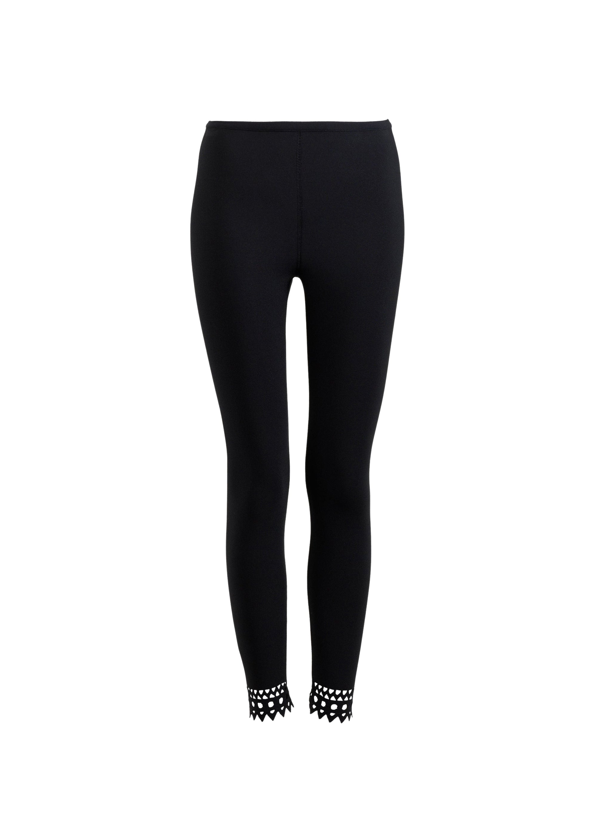 Legging chevilles perforées - Noir