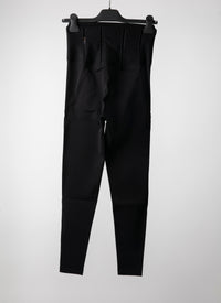 Legging taille perforée - Noir