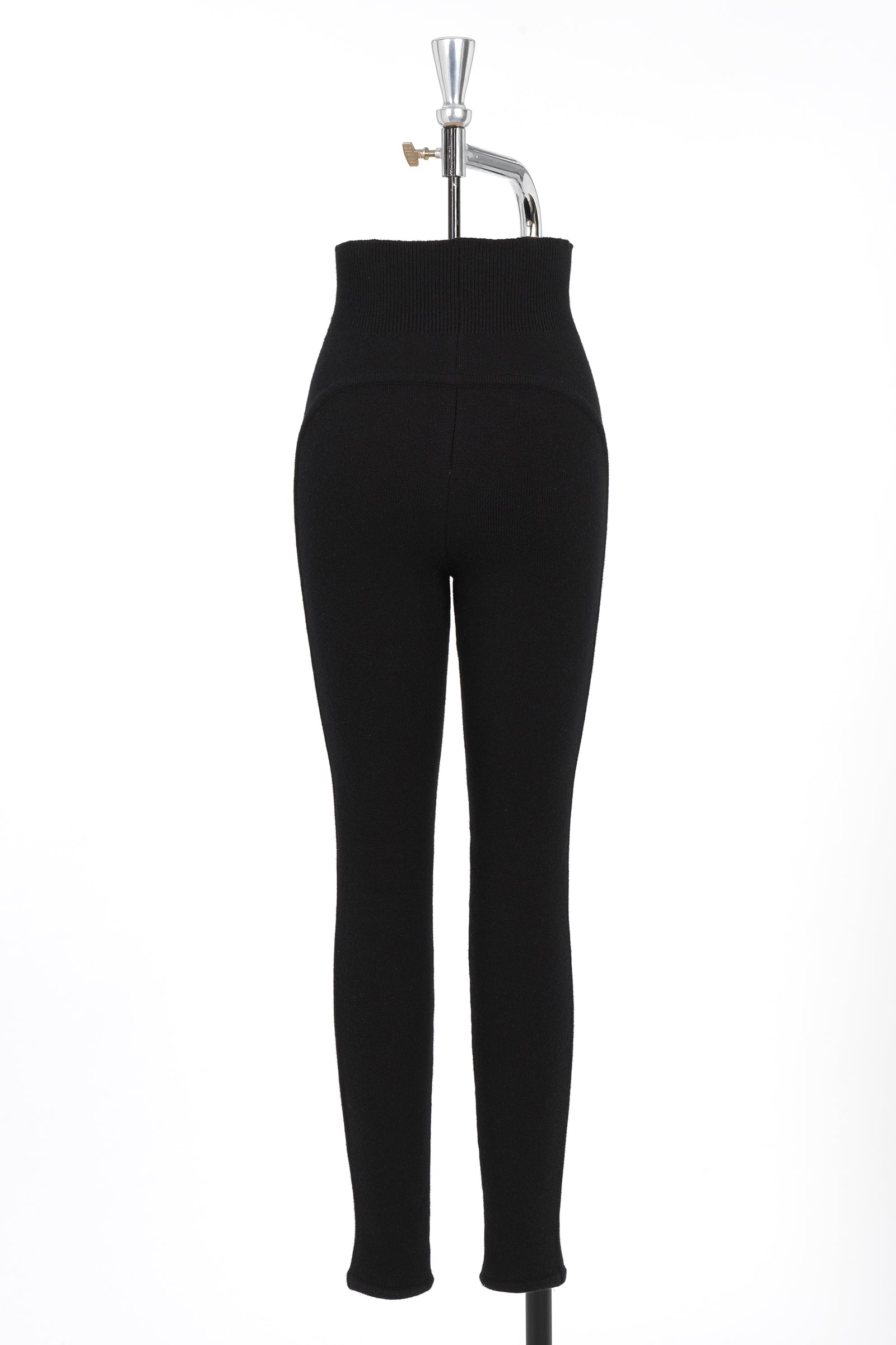 Legging côtelé en cachemire - Noir Alaia