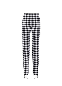 Checked leggings - Black & White