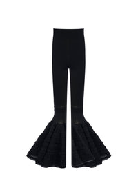 Crino wool legging trousers - Black Alaïa