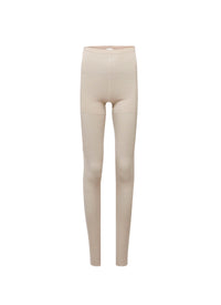 Legging doux en cachemire et soie - Sable