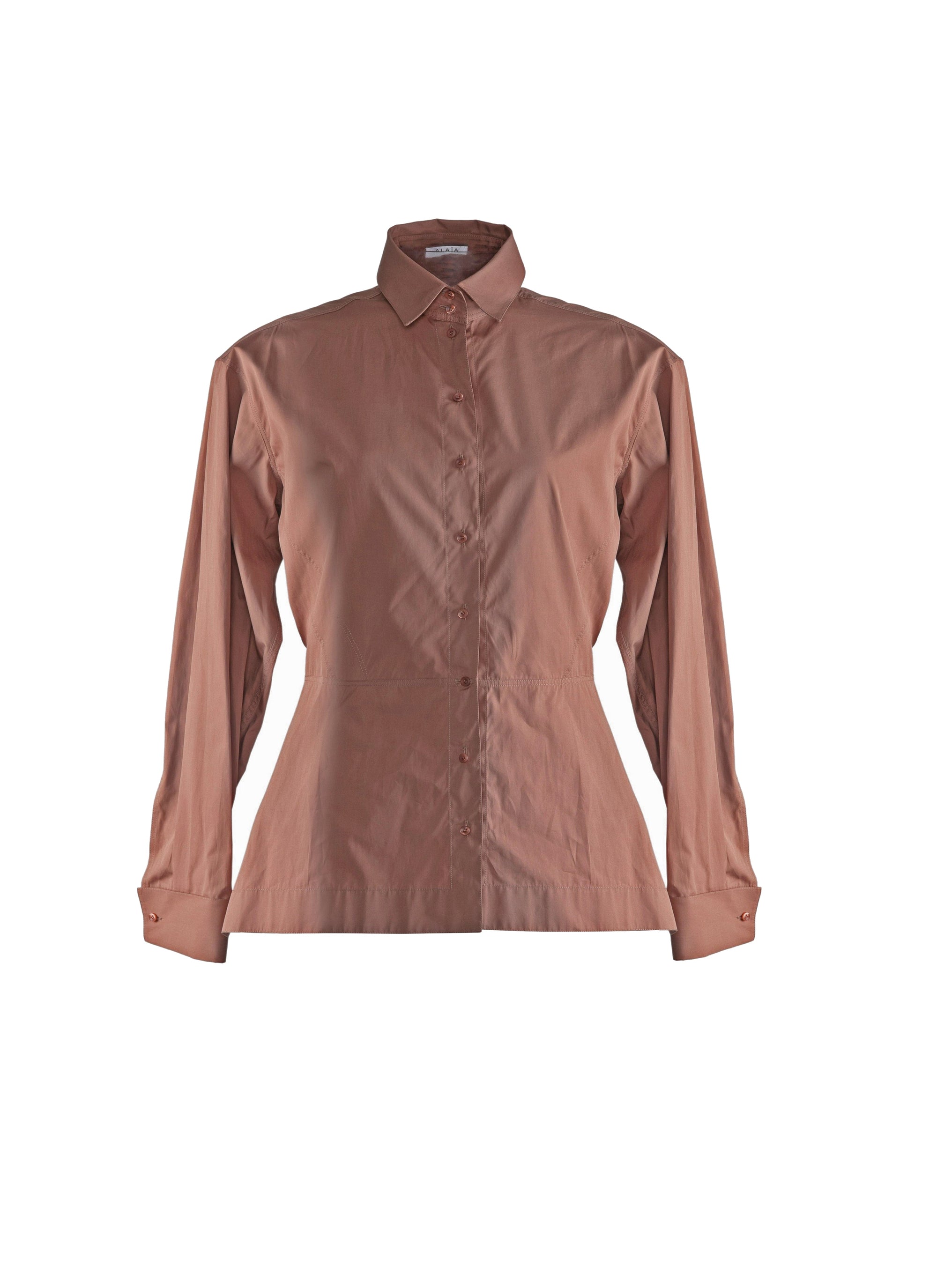 Chemise asymétrique drapée - Bois de Rose