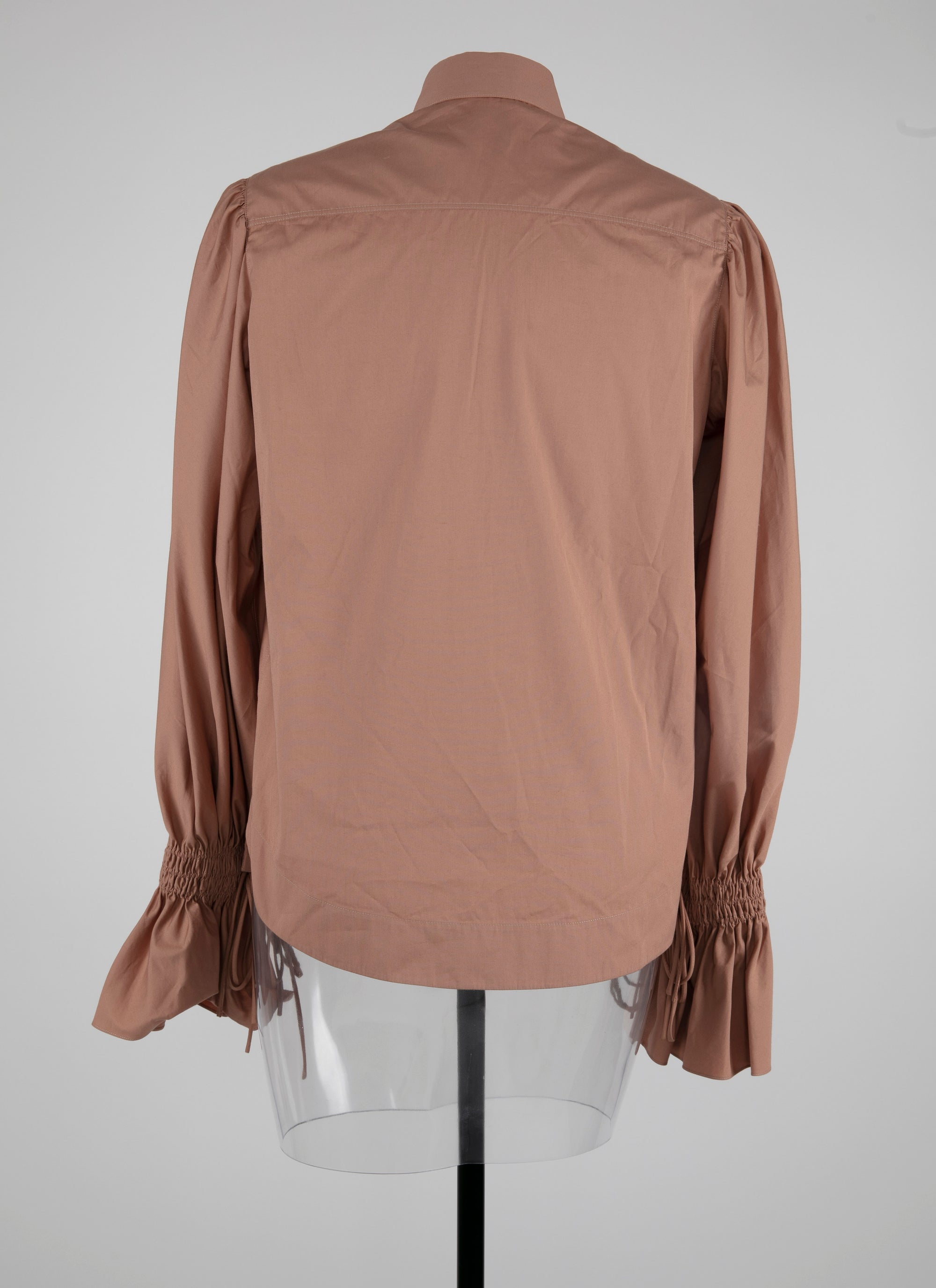 Chemise à longues manches gigot - Nude