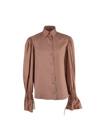 Chemise à longues manches gigot - Nude
