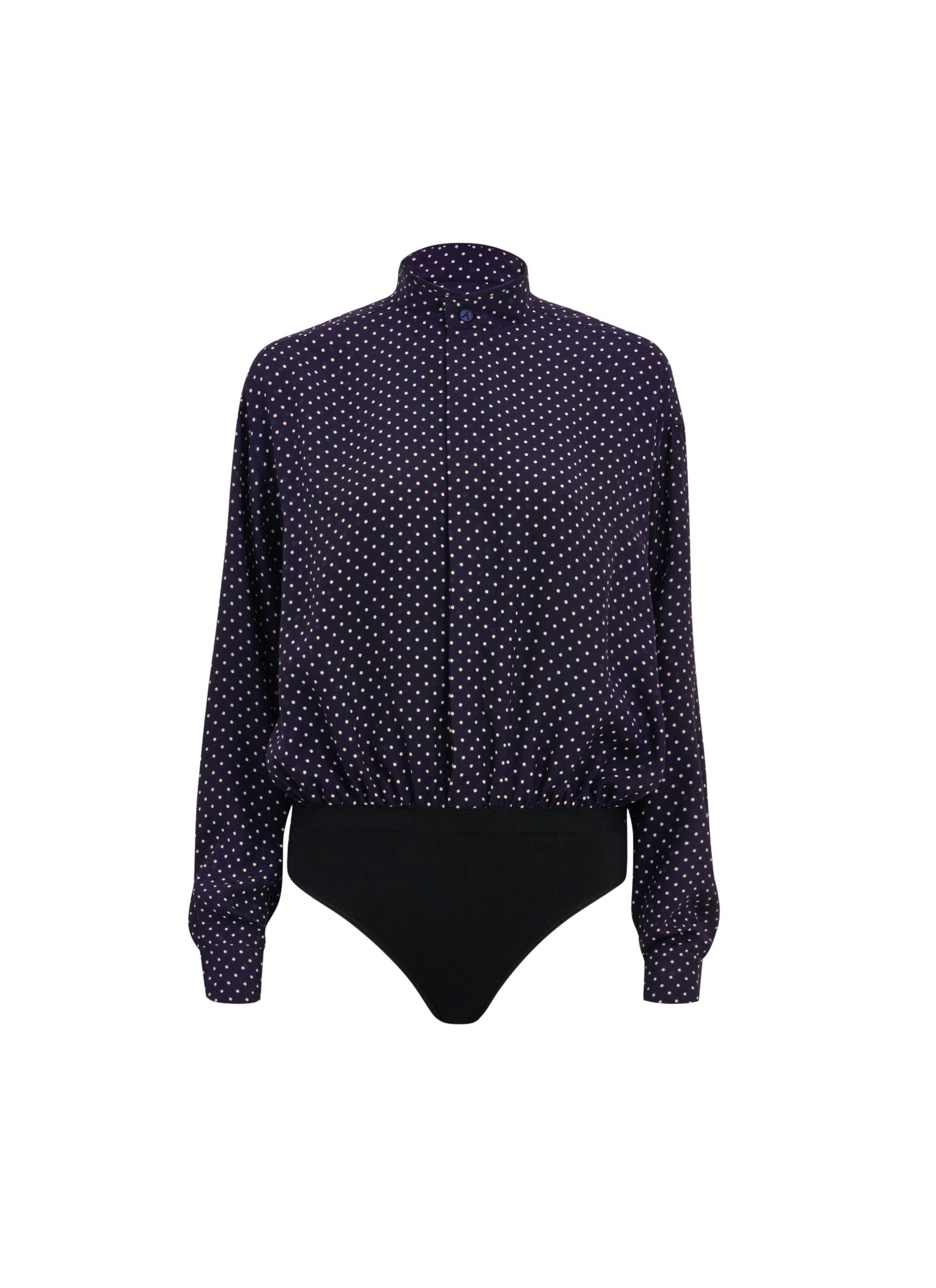 Silk polka dot bodysuit - Nuit & Vanille