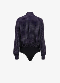 Silk polka dot bodysuit - Nuit & Vanille