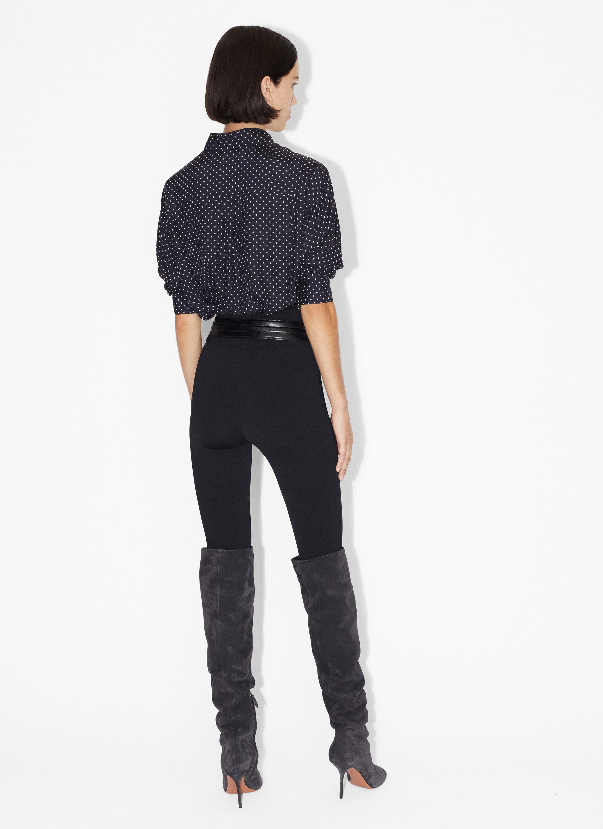 Silk polka dot bodysuit - Nuit & Vanille