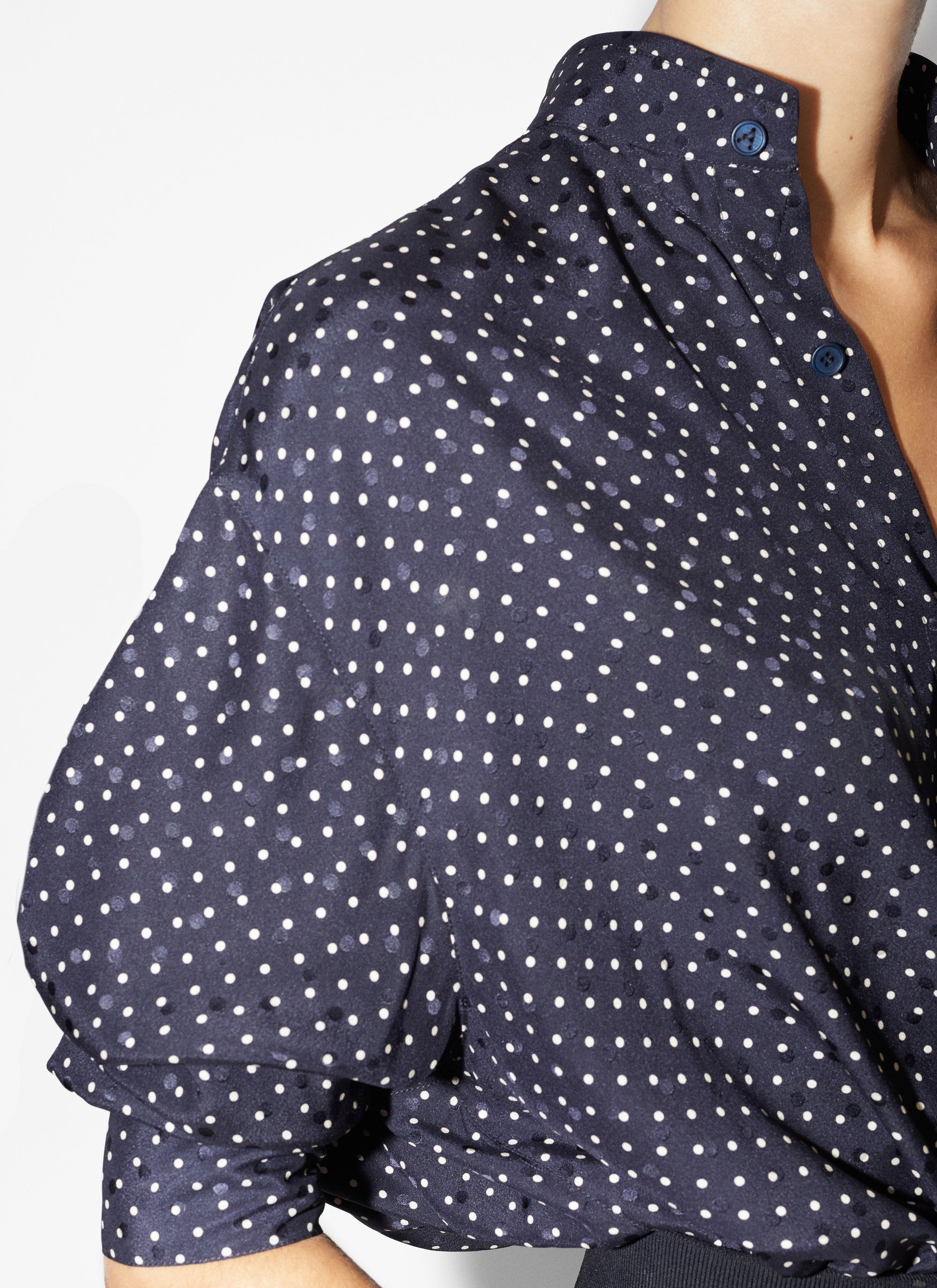 Silk polka dot bodysuit - Nuit & Vanille