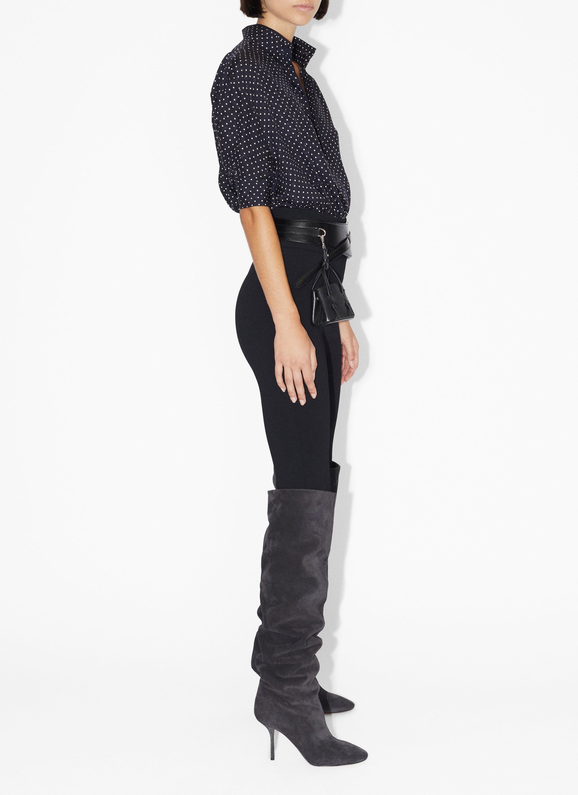 Silk polka dot bodysuit - Nuit & Vanille