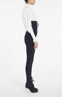 Chemise blouse en popeline de coton - Blanc