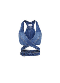 Denim bra Alaïa - Jeans Blue