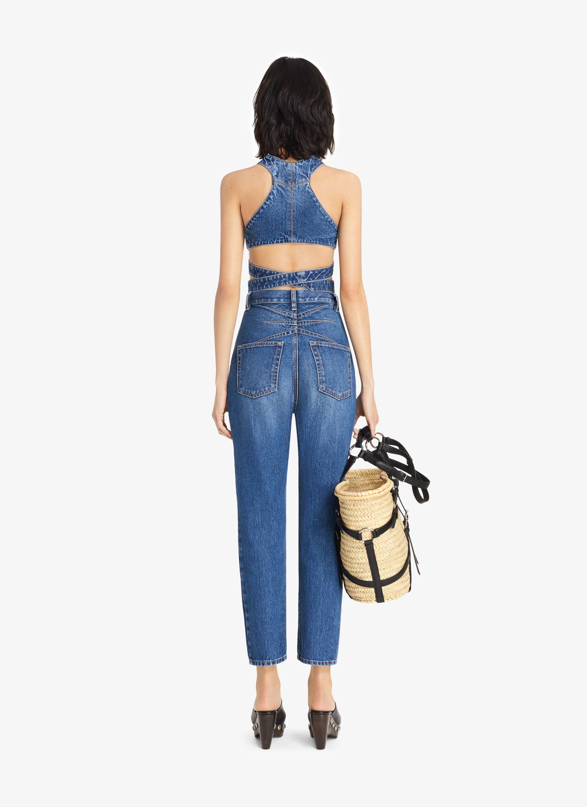 Denim bra Alaïa - Jeans Blue