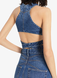 Denim bra Alaïa - Jeans Blue