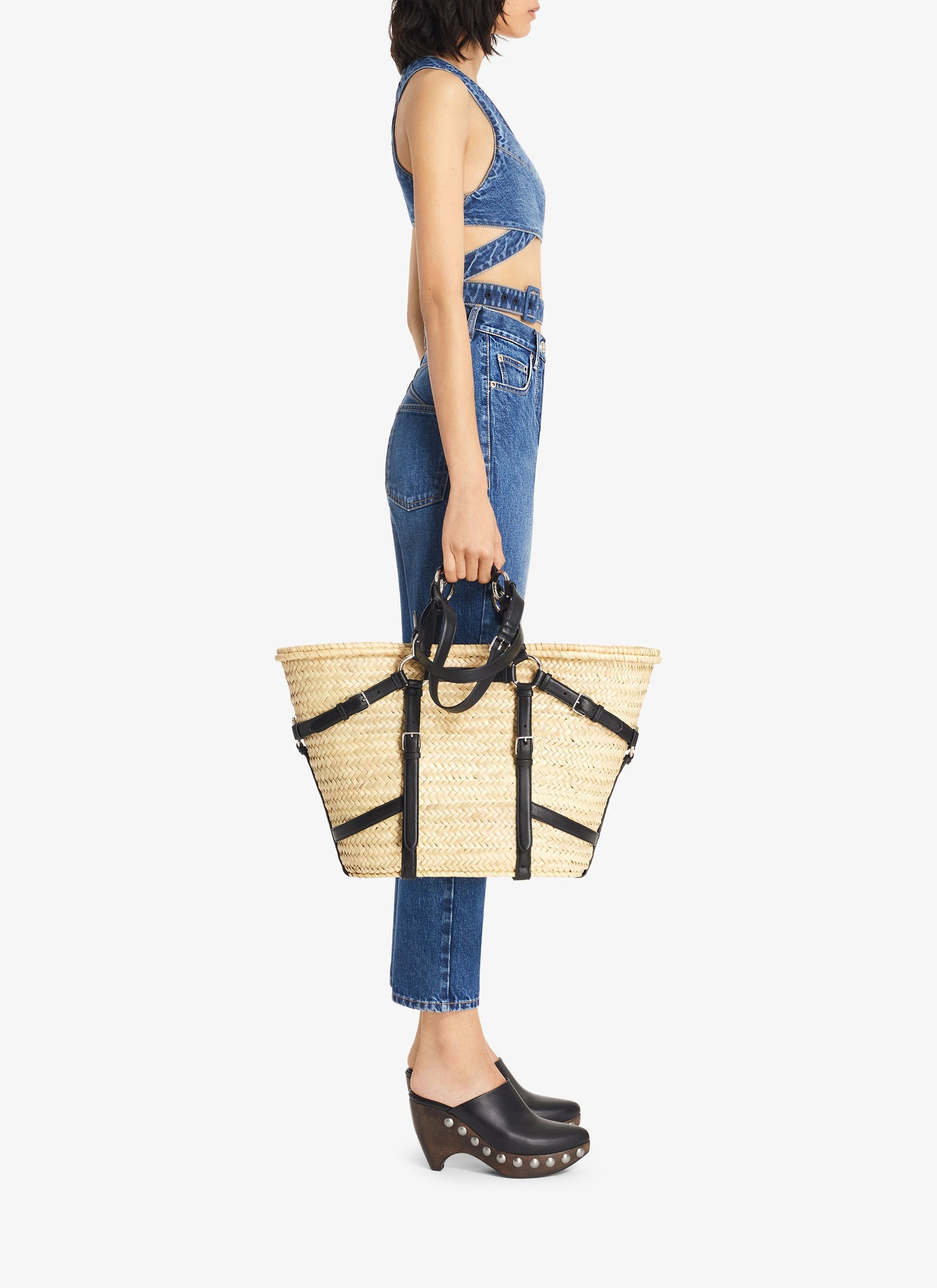 Denim bra Alaïa - Jeans Blue