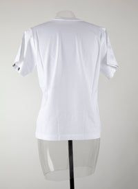 T-shirt logo Alaïa à manches courtes - Blanc intense