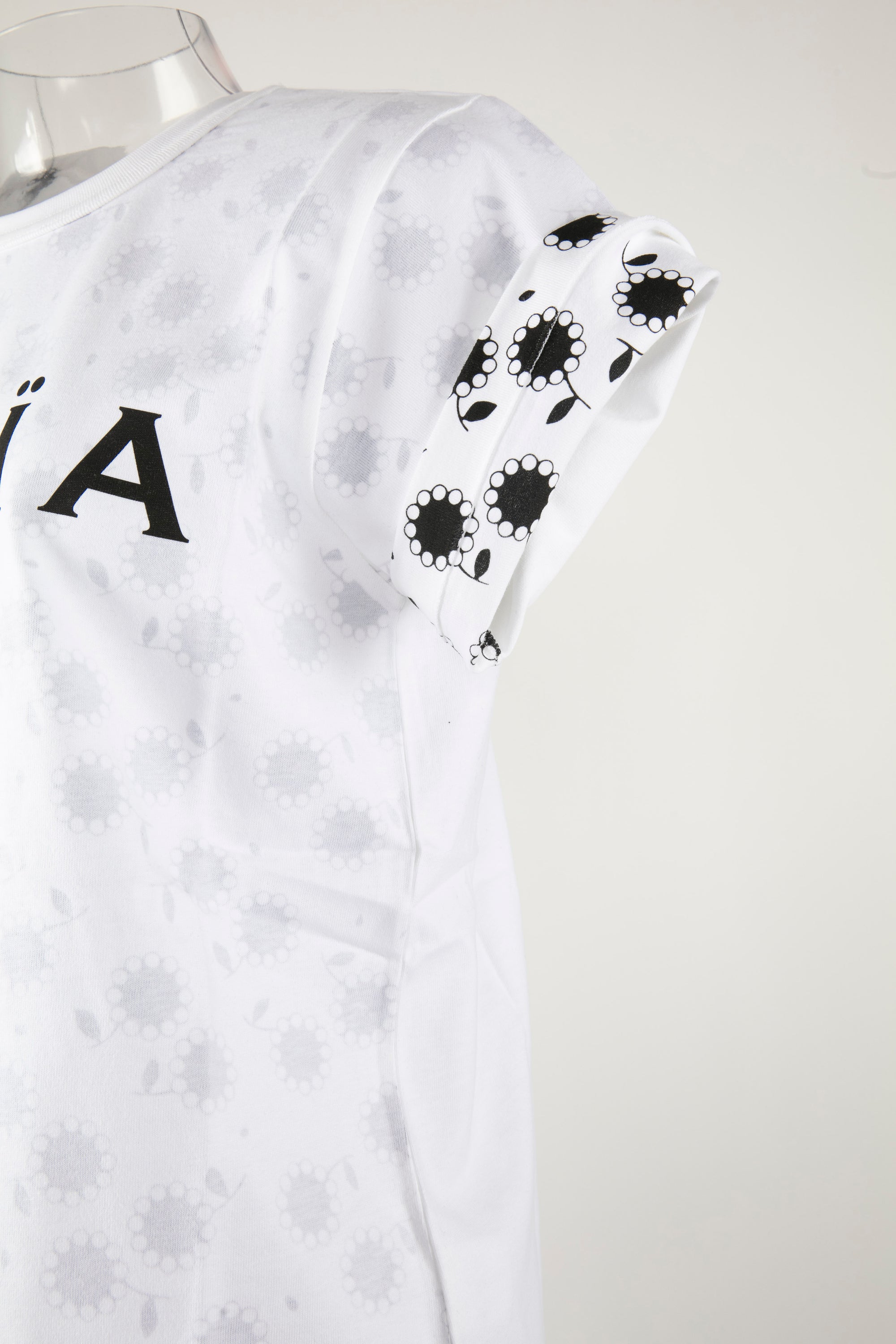 T-shirt logo Alaïa à manches courtes - Blanc intense