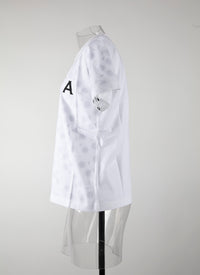 T-shirt logo Alaïa à manches courtes - Blanc intense